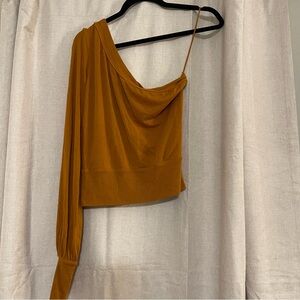 Free People One Shoulder Long Sleeve Top